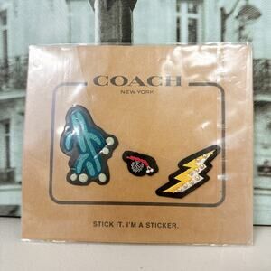 Coach New York Genuine Leather Decorative Sticker Set
